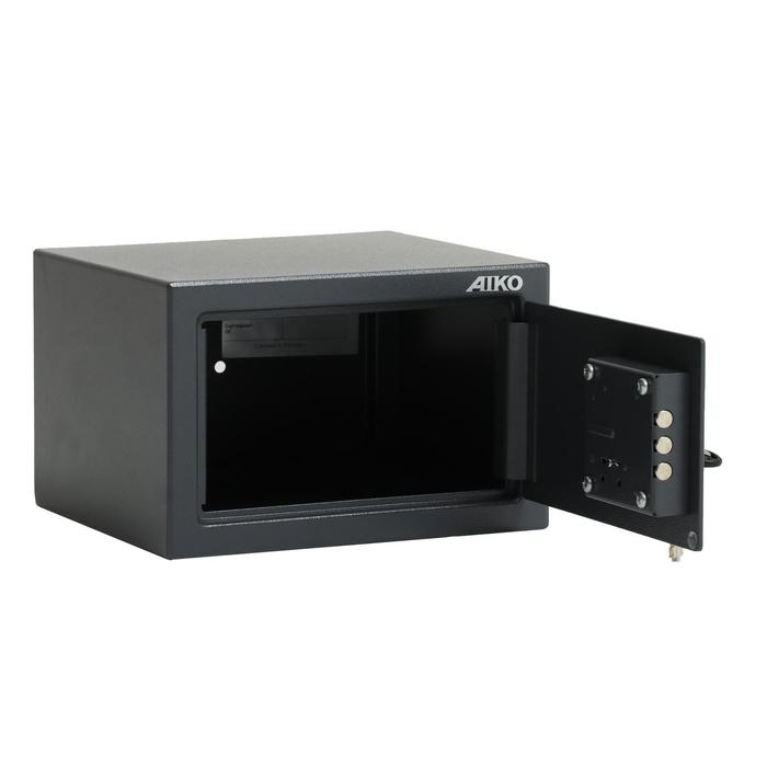 Сейф мебельный ключевой AIKO T – 170 KL, 260×230×170 мм, цвет серый