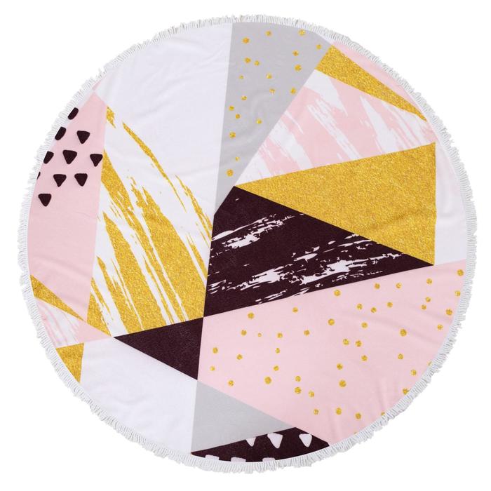 Полотенце пляжное Этель «Геометрия», d=150 см