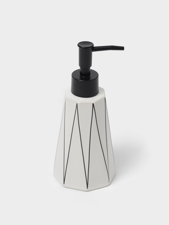 Аксессуары для ванной «Локо», 4 предмета, дозатор для мыла 280 мл, мыльница, 2 стакана 250 мл, белые