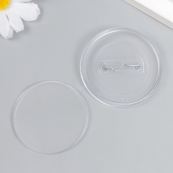 Заготовка акрилового значка d=5.6 см (размер вставки 5 см)