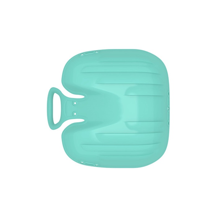 Санки-ледянки с мягкой сидушкой «Вираж», бирюзовые, 39×37 см