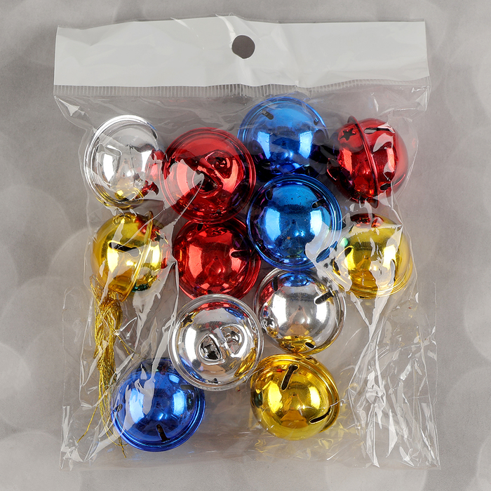 Бубенчики, набор 12 шт., размер 1 шт. - 3×3 см