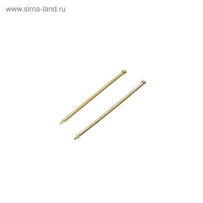 Гвозди СТРОЙБАТ, финишные, ГОСТ 7811-7035, латунированные, 1.4×35 мм, 40 шт.