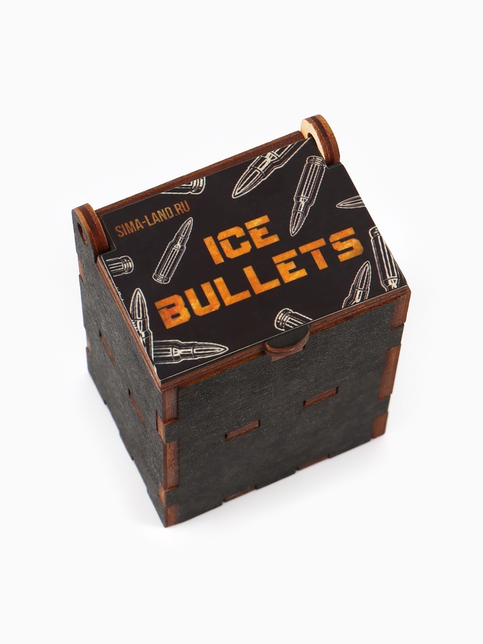 Коробка подарочная деревянная «Пуля» 4×5×6 см