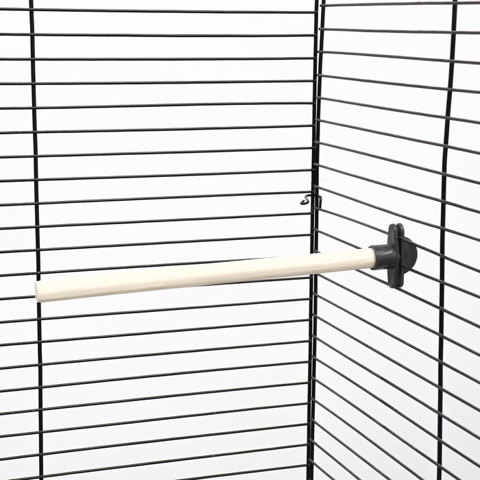 Жёрдочка для птиц «Пижон», 21×1.2 см, средняя, дерево, бежевая