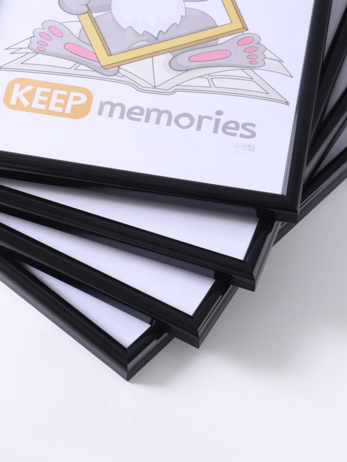Набор фоторамок для фото 21×30 см Keep memories «Радуга», 4 шт., чёрный, (пластиковый экран)