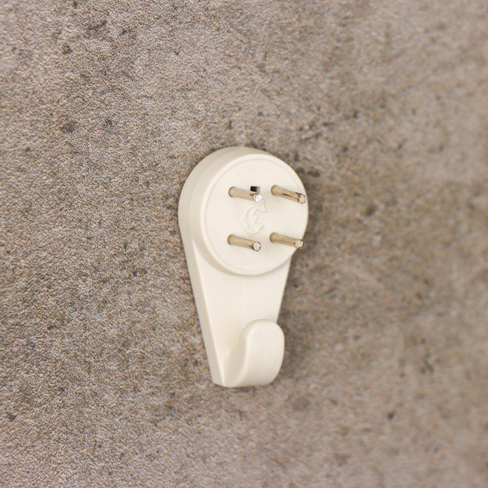 Крепление для картины «Без гвоздя», большое, белое