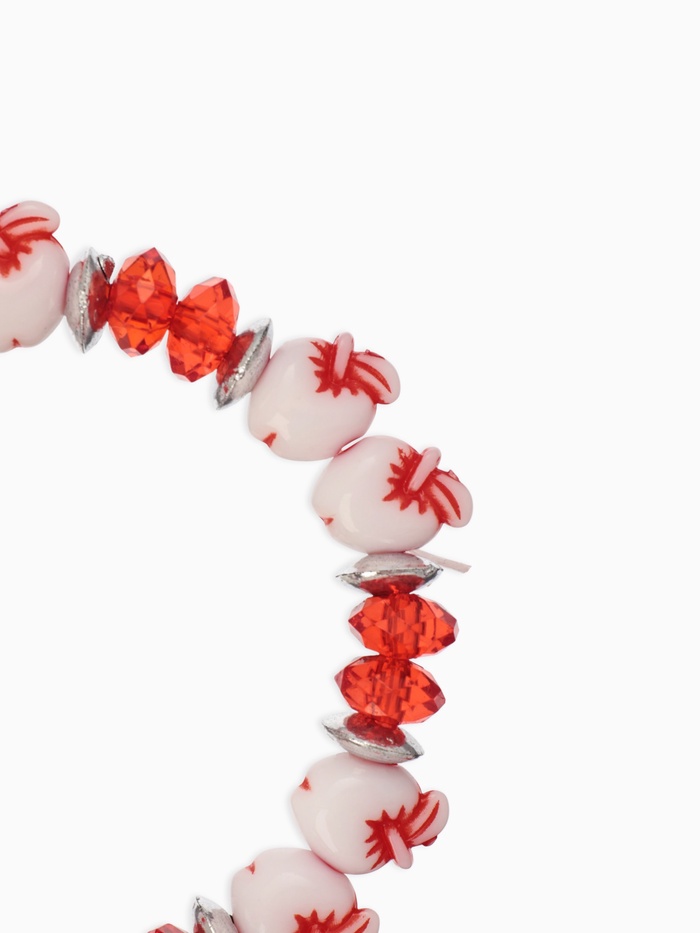 Браслет «Выбражулька» яблочки, красный, d=6 см