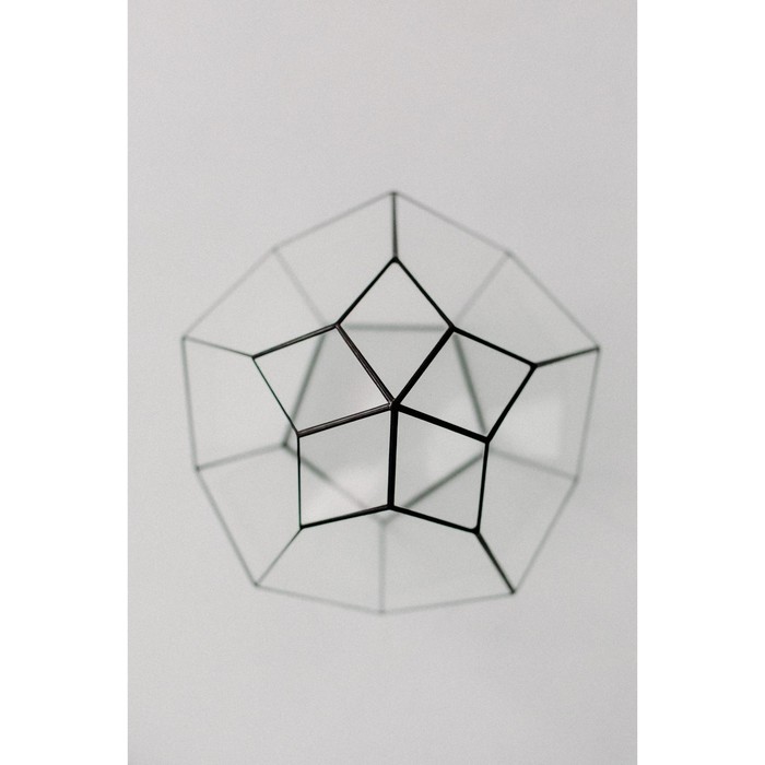 Флорариум «Бутон», стекло, швы чёрные