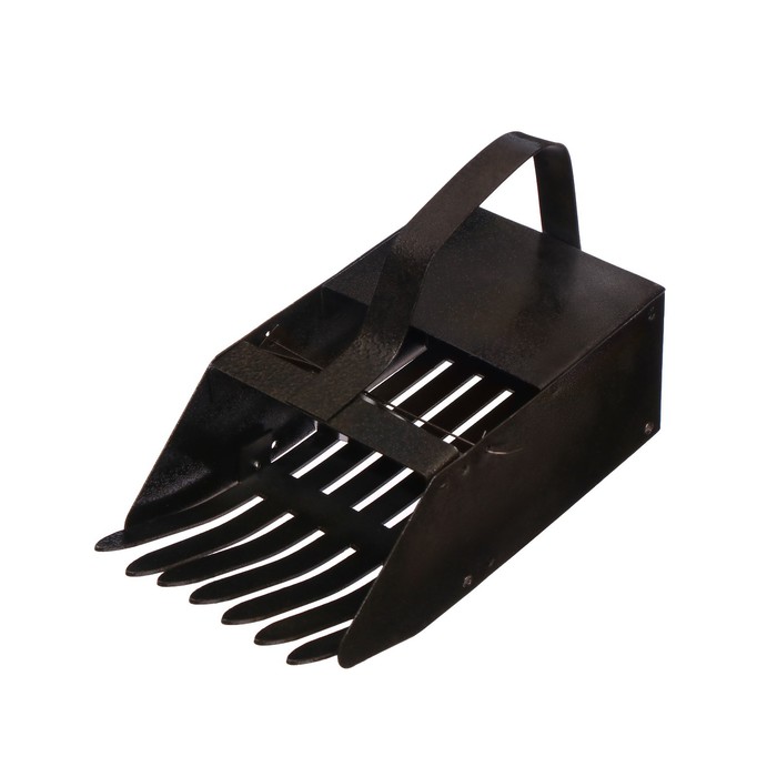 Плодосъёмник ягодный «Черника», с заслонкой, с ручкой, металлический, МИКС