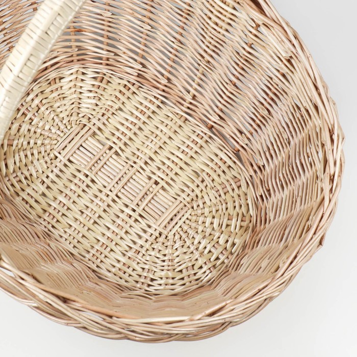 Корзина плетёная «Фруктовая», дно: 37×26 см, верх:40×50 см, H=14/20/44 см, лоза