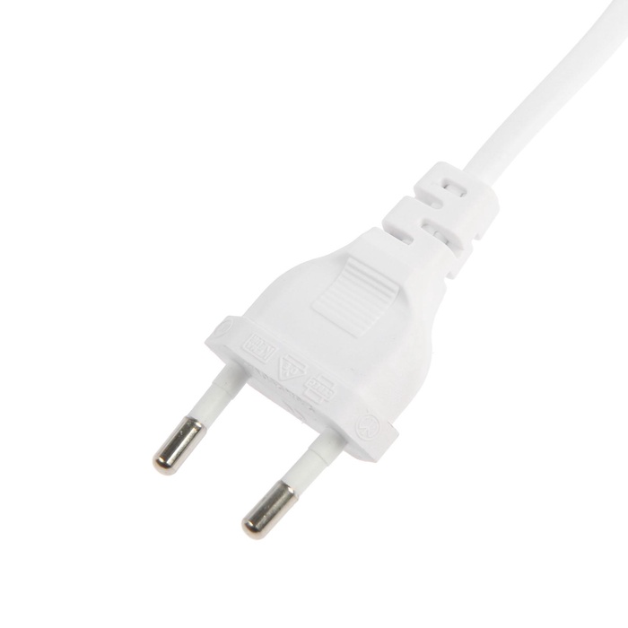 Патрон на гибкой ножке под лампу, E27, 30 см, с выключателем, 220 В, белый