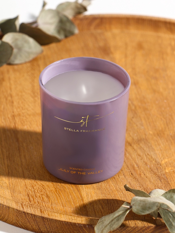 Ароматическая свеча Stella Fragrance 160 г, Lily of the valley
