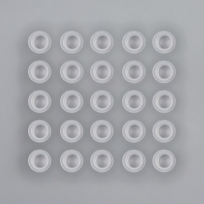Колпачки для краски, d=10 мм, набор - 25 шт., прозрачные