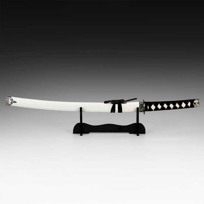 Макет оружия «Сувенирная катана. Озэму», 78 см, клинок 39 см, белые ножны