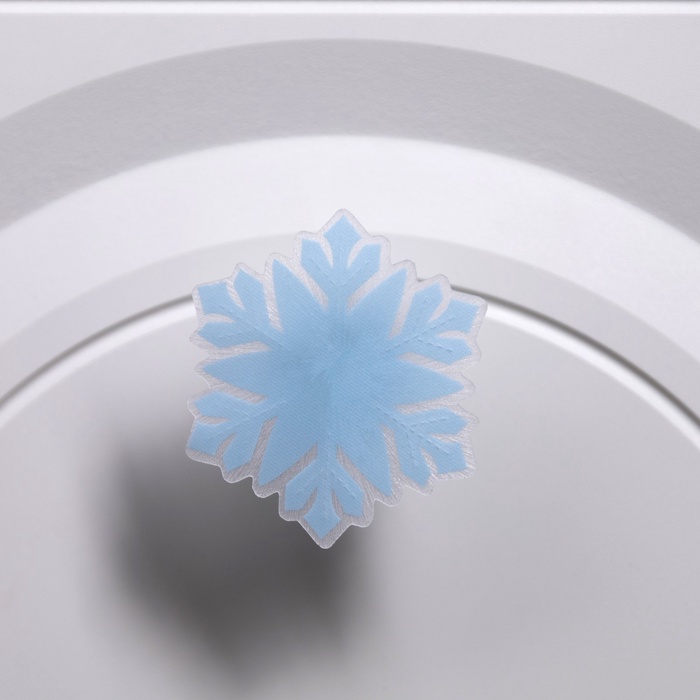 Игрушка световая «Снежинка» 8 см, 1 LED, батарейки LR44×3 (в компл.), мерцание, свечение мульти