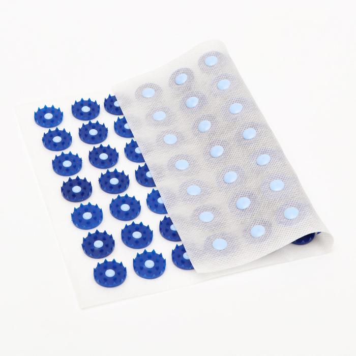 Аппликатор «Кузнецова», 70 колючек, спанбонд, 23×32 см, синий.