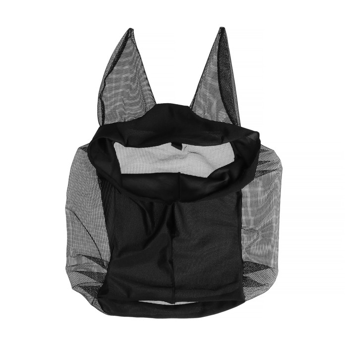 Антимоскитная маска для лошади, полиэстер, чёрная