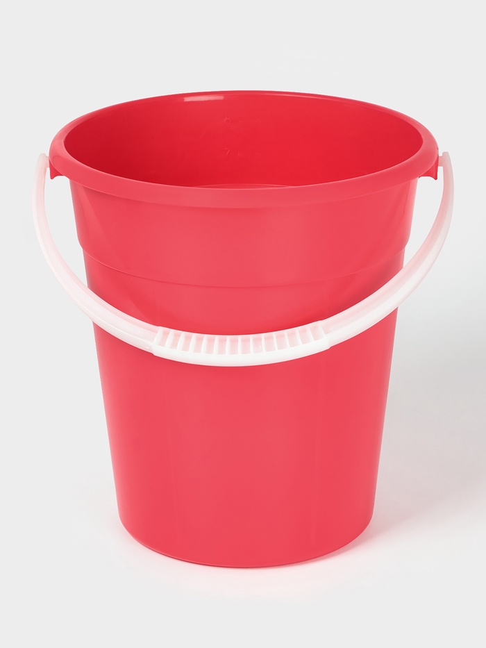 Ведро «Евро», 8 л, d=26 см, h=25.2 см, пластик, МИКС