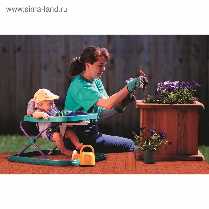 Универсальное покрытие для садовых дорожек ERFOLG H&G, 33×33 см, набор 9 шт., цвет терракот