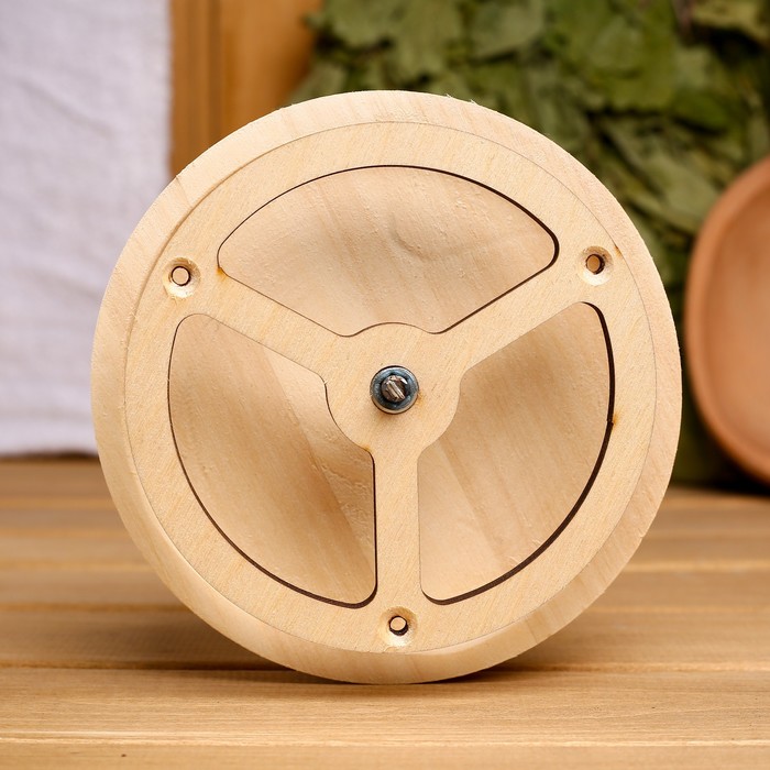 Вентиляционный клапан, d=100 м, деревянный, «Добропаровъ»