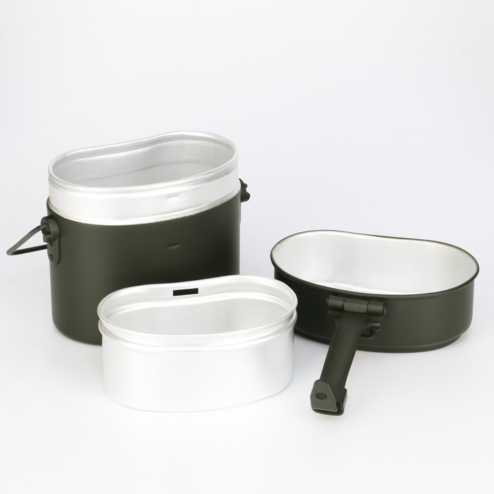 Котелок походный «Привал», 1.5 л, зеленый