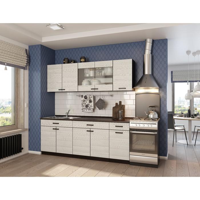 Шкаф навесной «Мальва», 400×290×626 мм, цвет венге/лоредо