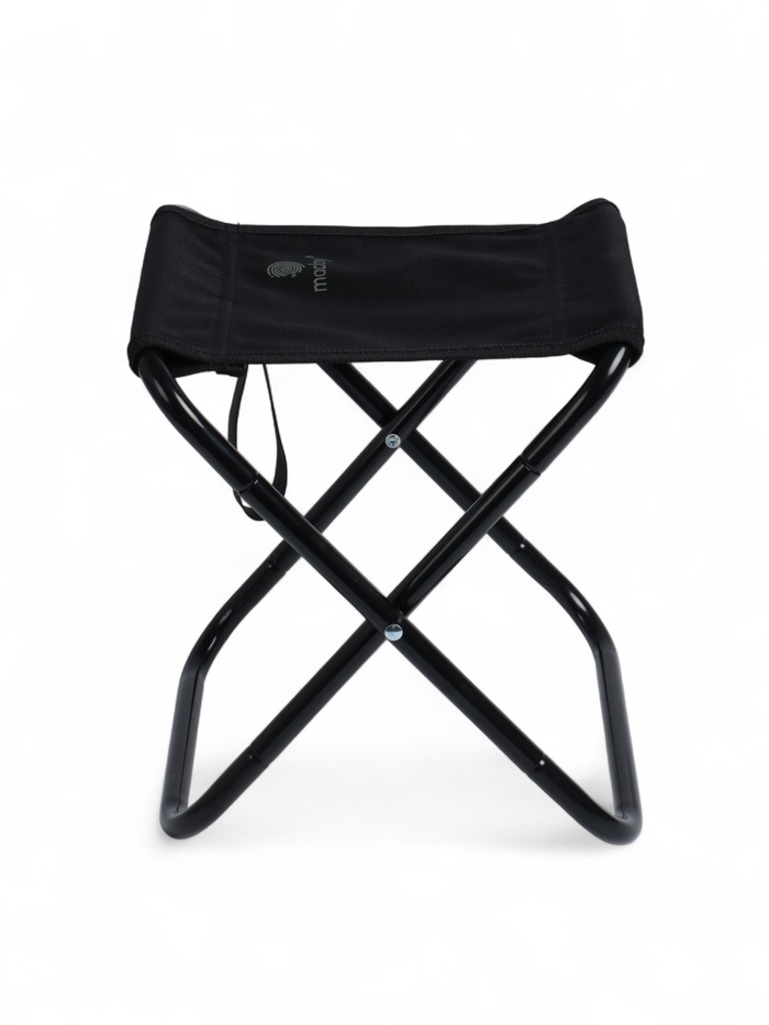 Стул туристический maclay, 25×23×27 см, до 80 кг, складной, разборный, чёрный