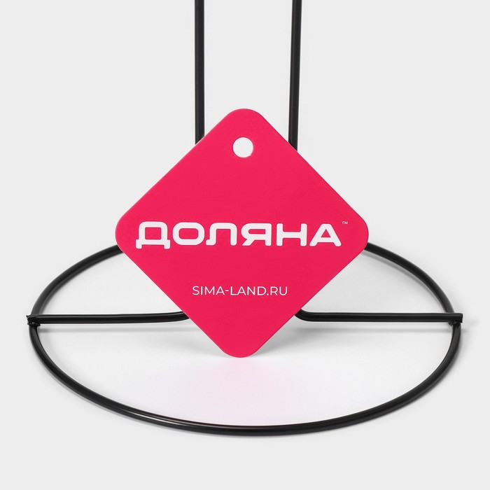 Держатель для бумажных полотенец настольный Доляна, 27×13.5×13.5 см, чёрный