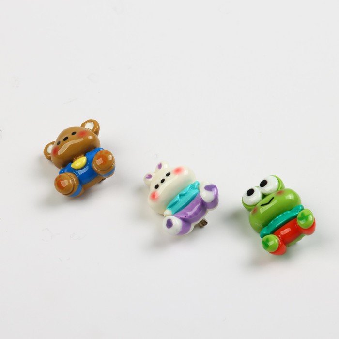 Значки пластиковые «Веселая вечеринка», набор 3 шт., 2.1×2.9 см