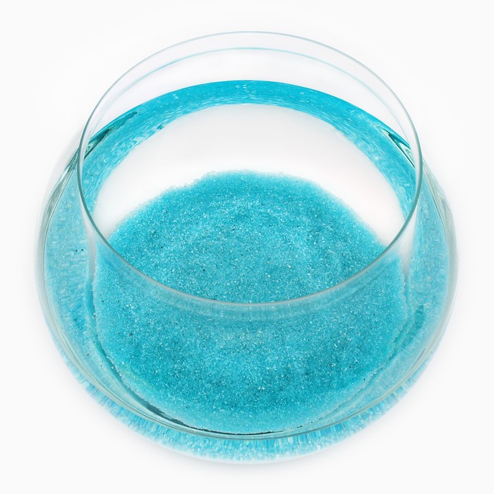Песок кварцевый (0.8-1.5 мм) бирюза, 800 г