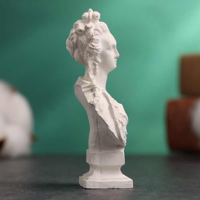Бюст «Екатерина I Императрица», фигурка гипс, белый
