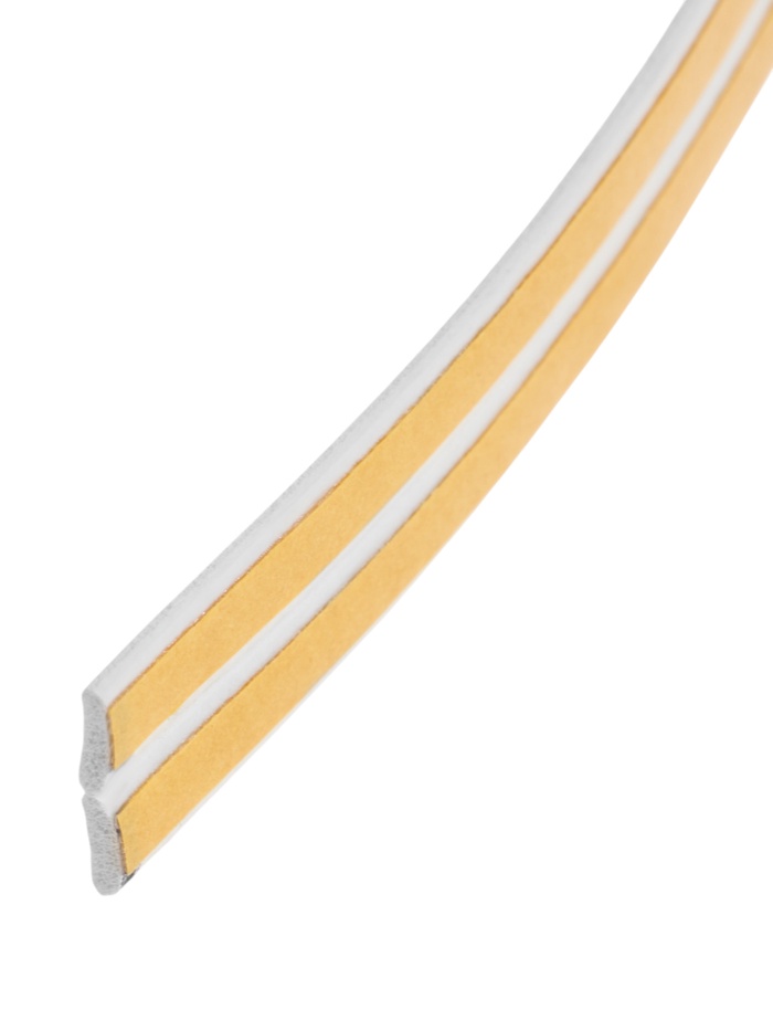 Уплотнитель резиновый ТУНДРА, профиль I, размер 9×2 мм, белый, в упаковке 10 м