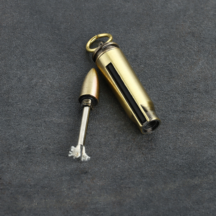 Вечная спичка «Патрон» туристическая, 8 см, с кольцом