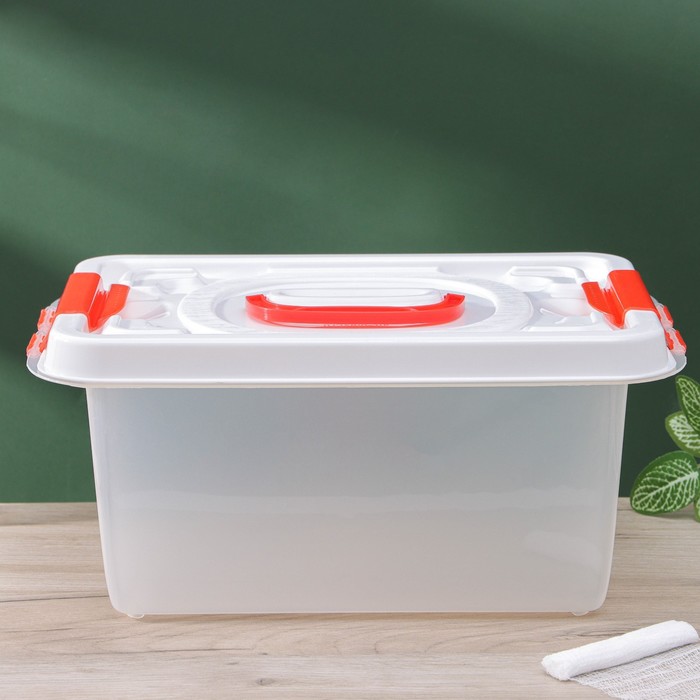 Аптечка универсальный, 8 л, прозрачная, белая