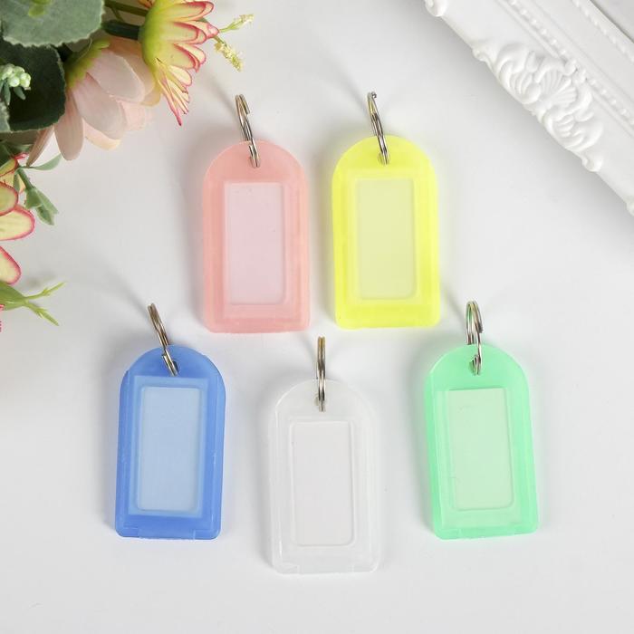 Бирка для ключей на кольце «Идентификатор. Малыш», пластик, МИКС