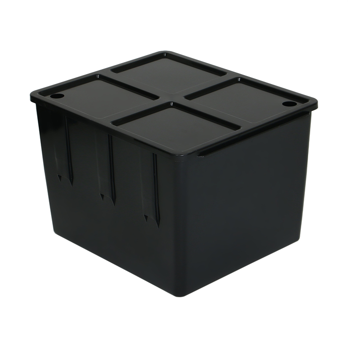 Бак для душа, 55 л, без ЭВН, пластиковый, чёрный