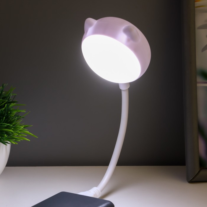 Ночник «Котик» LED 2 Вт USB белый 13.5×8.5×30 см RISALUX