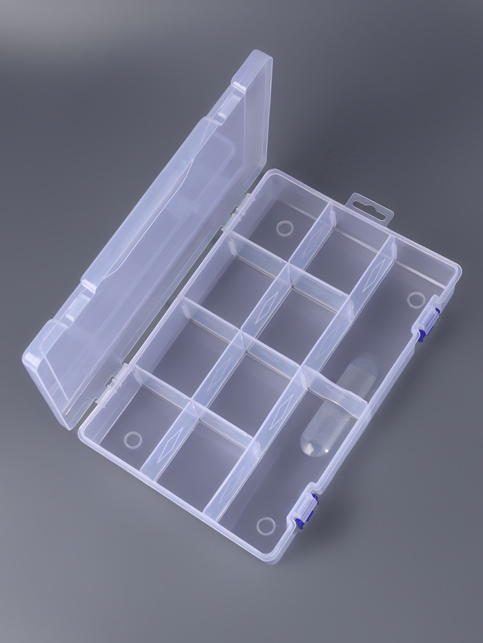 Органайзер для хранения мелочей, 10 съёмных ячеек, с подвесом, 31×20.5×6 см, прозрачный