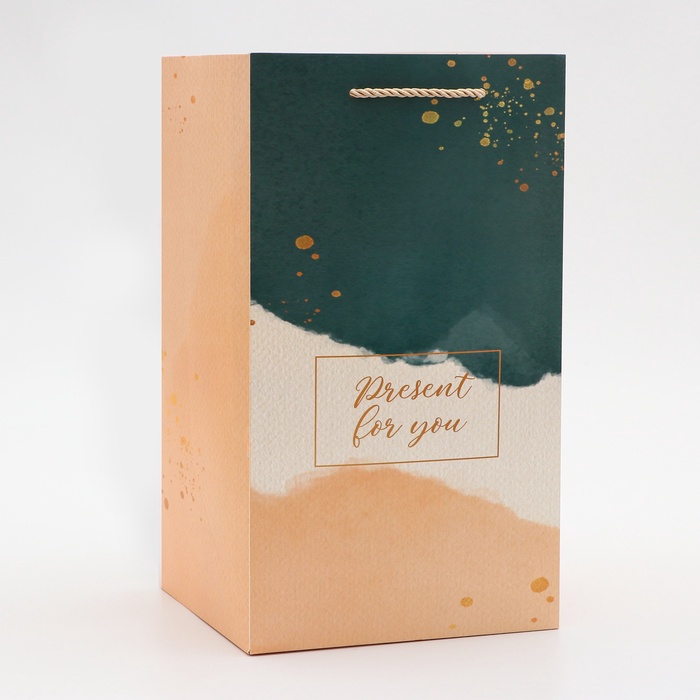 Коробка для цветов с вкладышем, Present, с ручками, 20×20×35 см