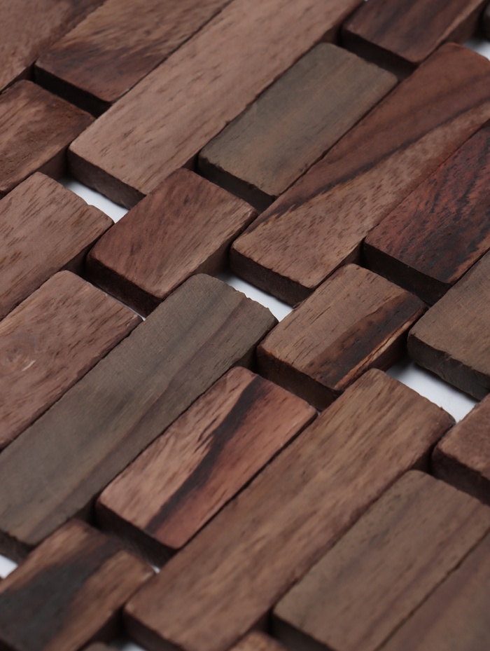 Коврик из тикового дерева, 40×30×0.7 см