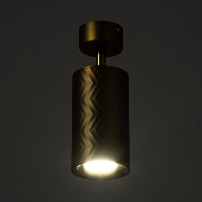 Спот «Астер» GU10 золото 7.5×7.5×20 см