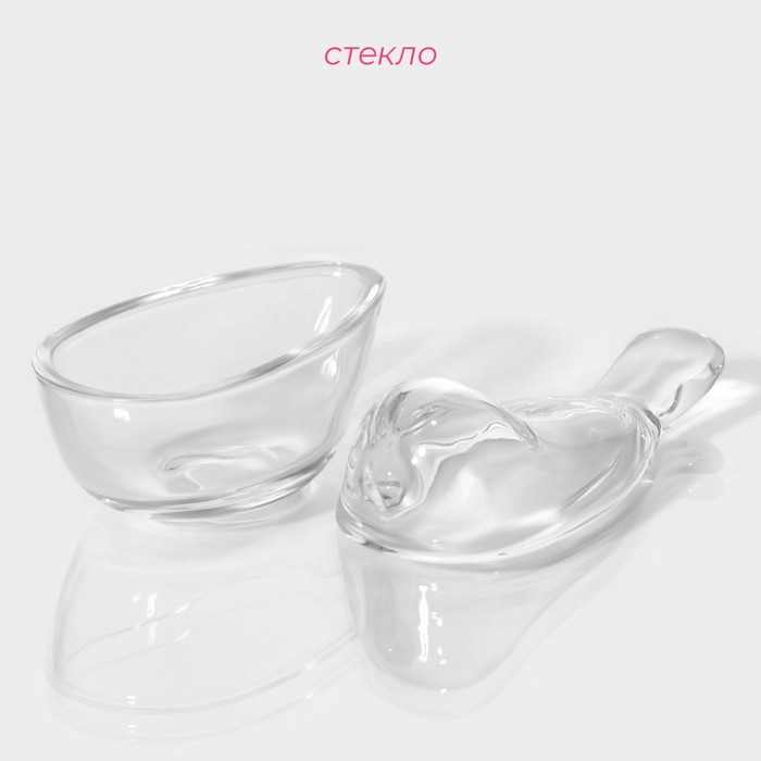 Ёмкость для варенья и мёда Доляна «Синичка», 80 мл, 12×7×5.5 см, стекло, прозрачная