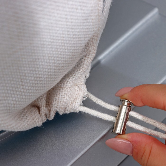 Чехол на бутыль для кулера Доляна Water, 19 л, лён, белый