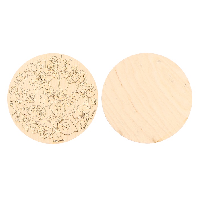 Заготовки для творчества. Роспись по дереву «Русские узоры», хохлома, 5 шт.