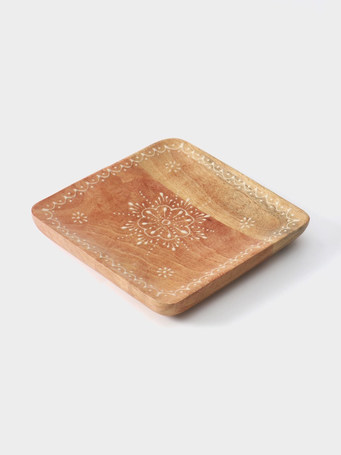 Блюдо «Звезда», 20.5×20.5×3 см, дерево манго