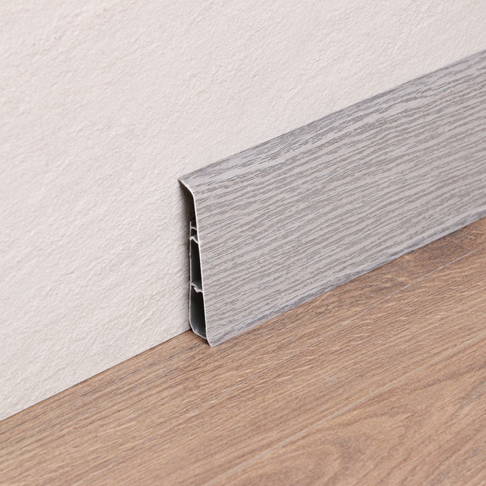 Плинтус напольный «Деконика», 85×2200 мм, цвет 210 дуб пепельный