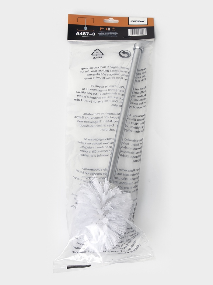 Ёршик для унитаза Accoona, 6.6×6.6×35.5 см