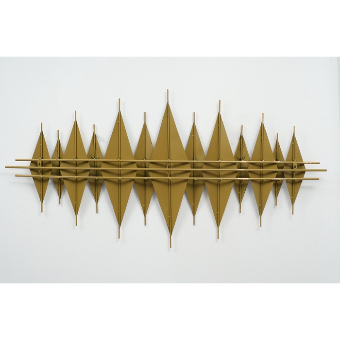 Декор настенный, панно металл «Острые ромбы», 70×150×6 см