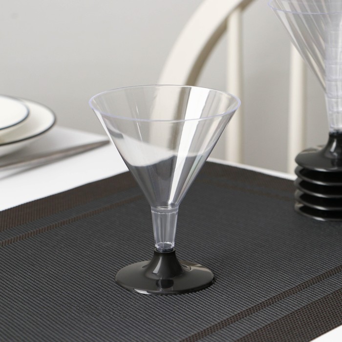 Бокал одноразовый для мартини «Бокалисто», 150 мл, пластик, прозрачный